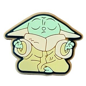 Meditating Grogu Baby Yoda Croc Charm